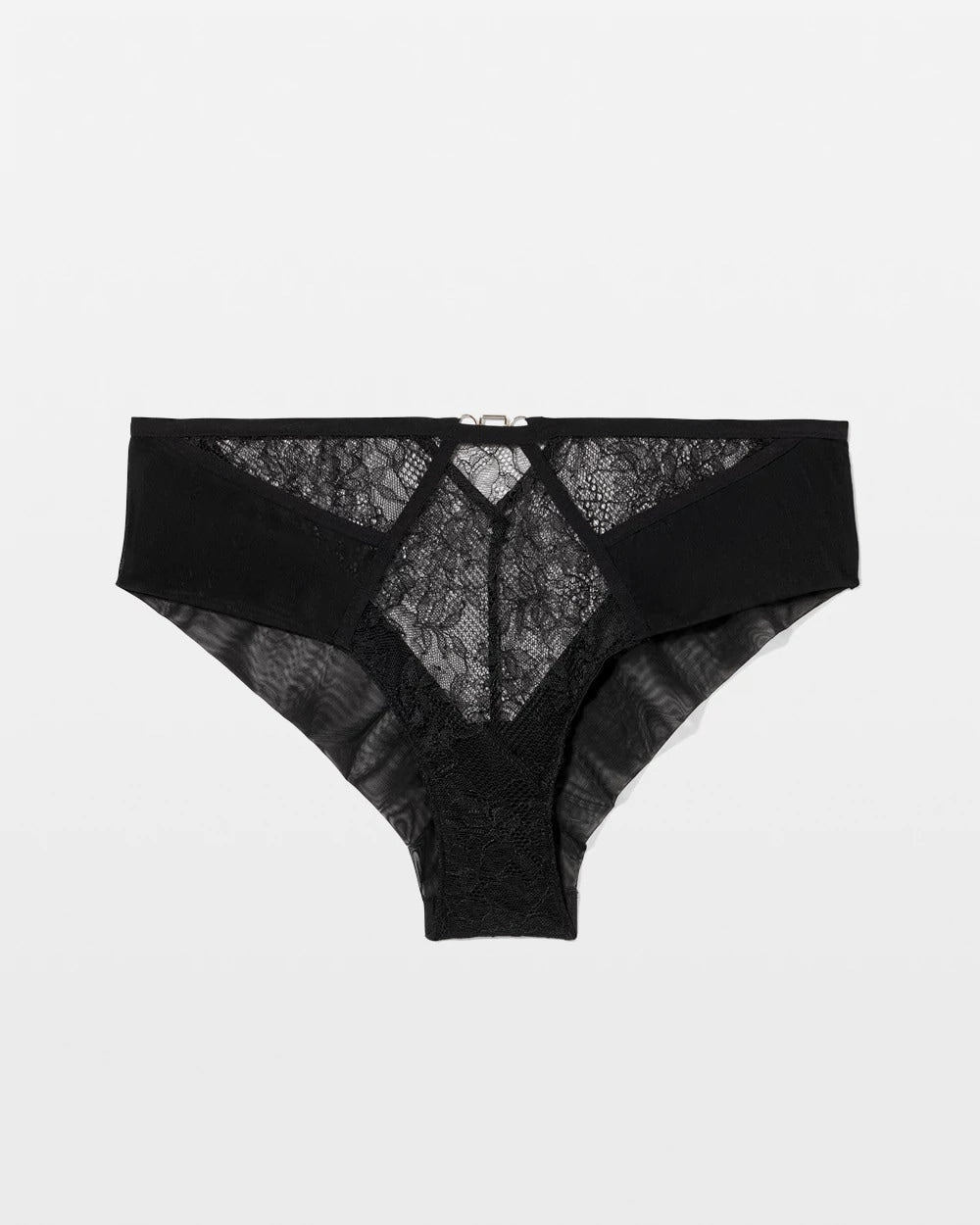 BLACK Sheer Glam Cheeky Panty