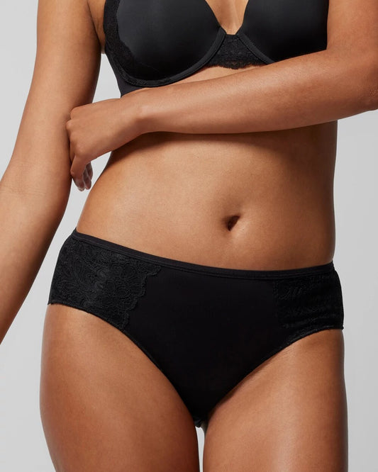 BLACK Cheeky Panty with Lace