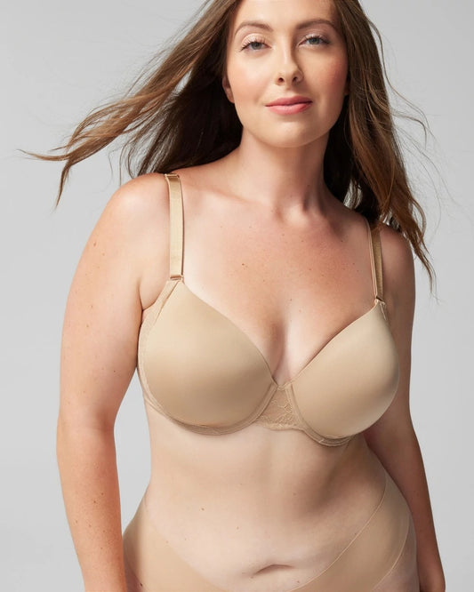 WARM AMBER Perfect Coverage Bra with Lace Trim