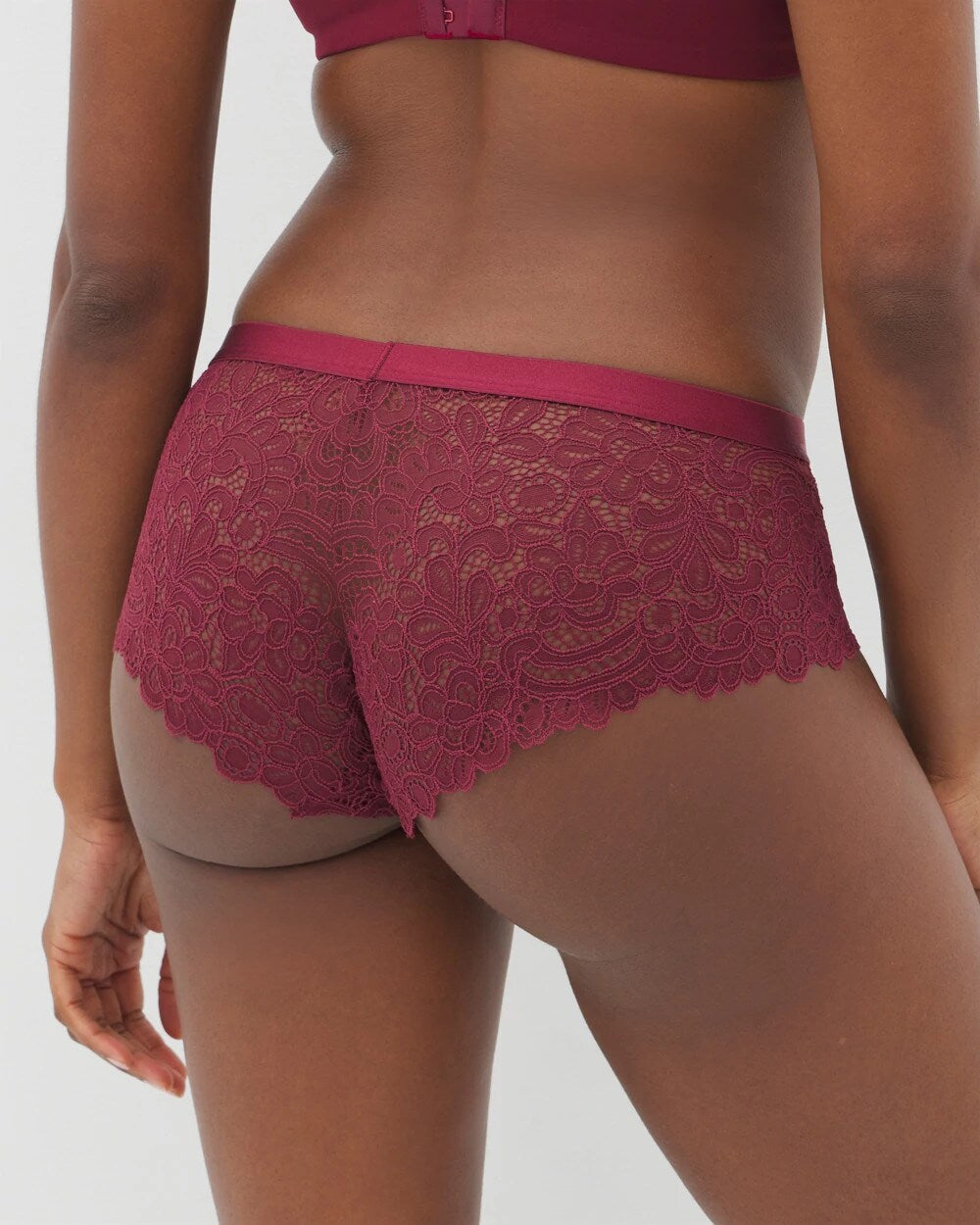 VELVET PLUM Soma Hipster Panty with Lace