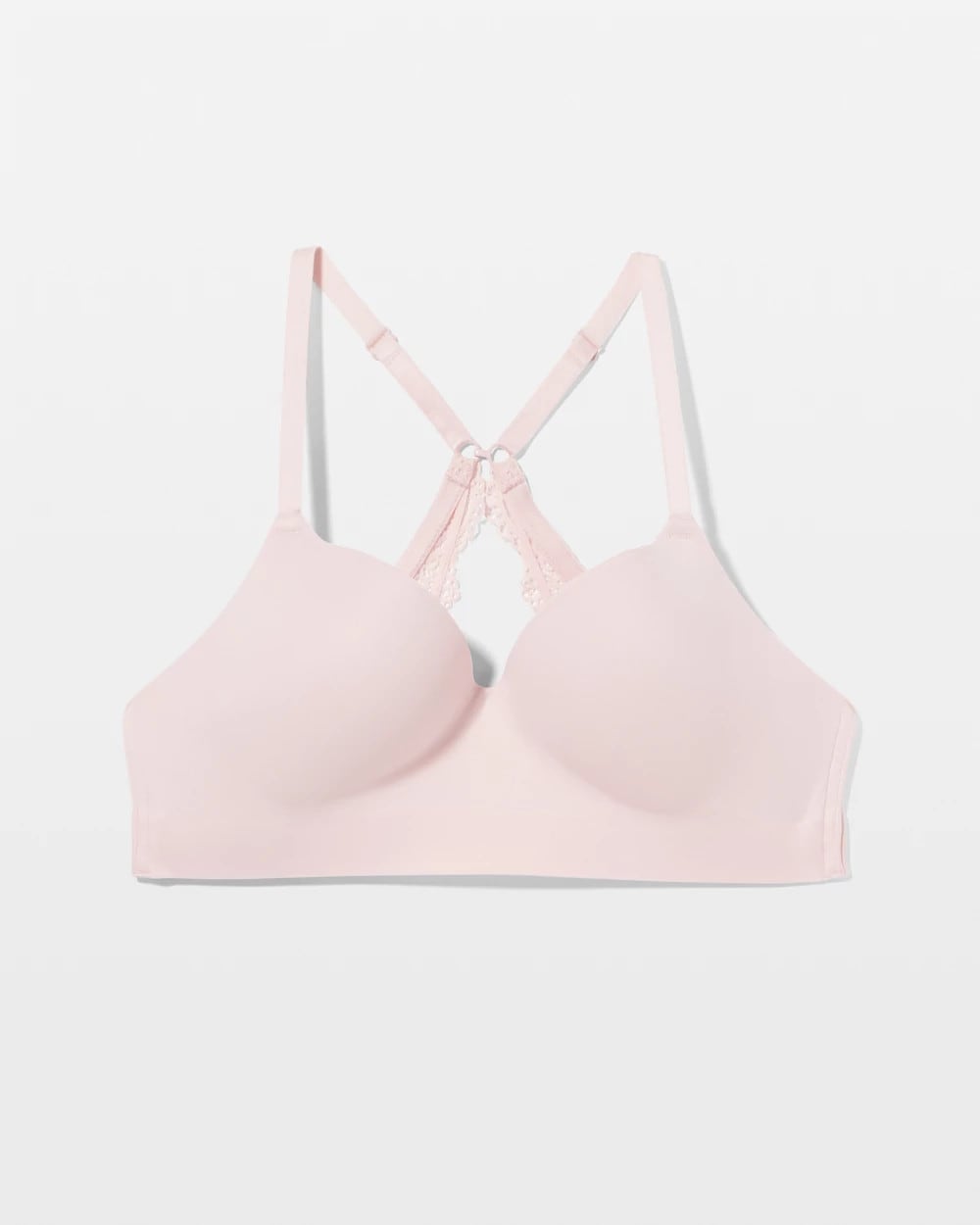 PRETTY PINK Luxe Wireless Bra with Lace Back
