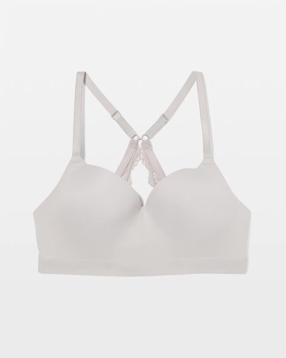 GRAY GLASS Luxe Wireless Bra with Lace Back