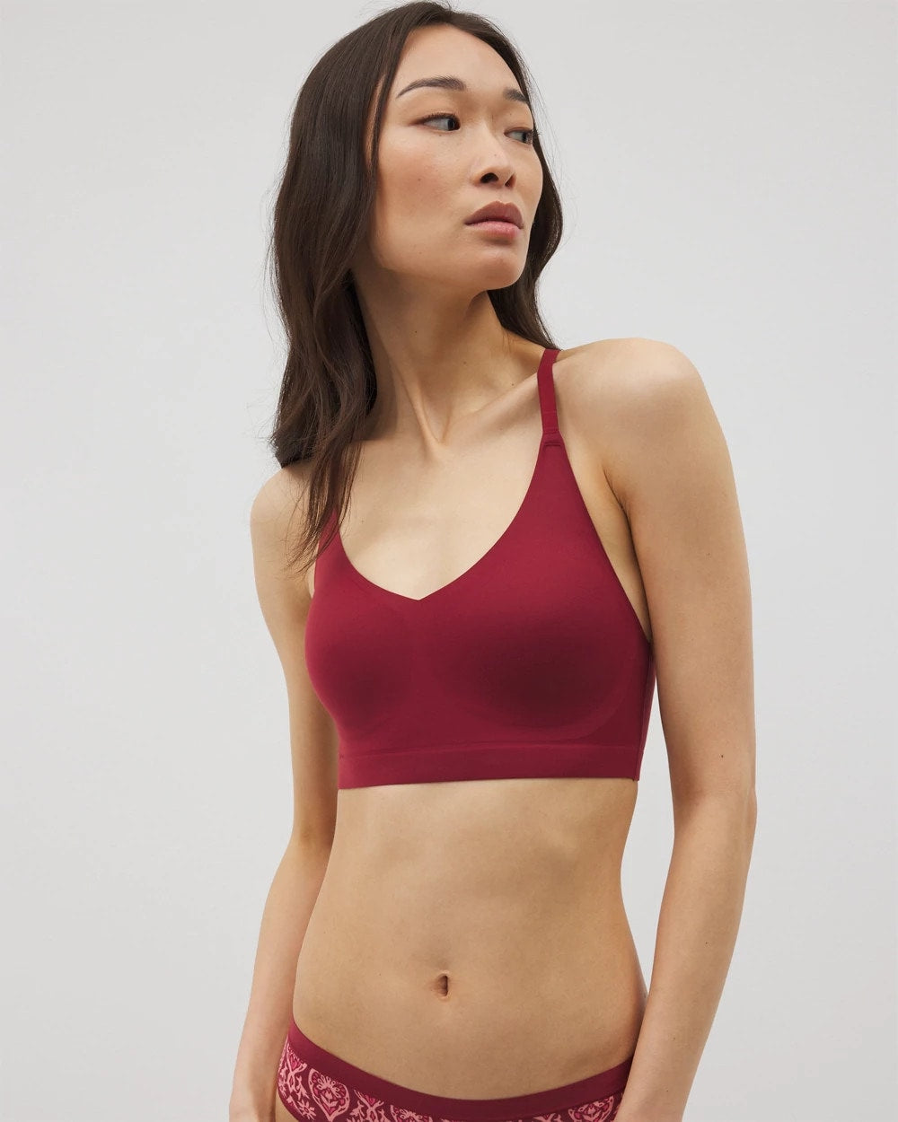 FIRST KISS Racerback Bralette with Lace Back