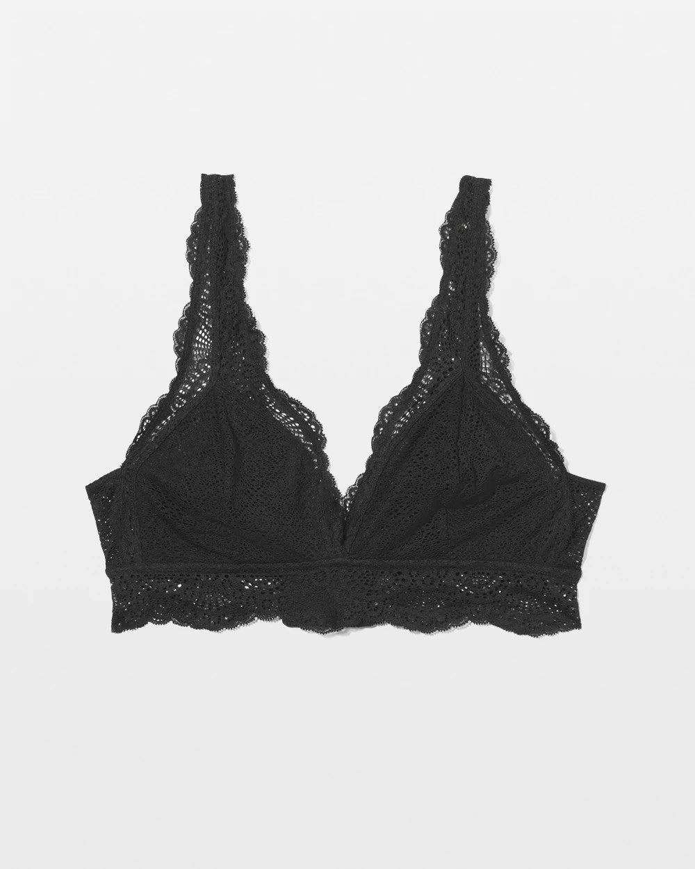 BLACK Crochet Lace Bralette
