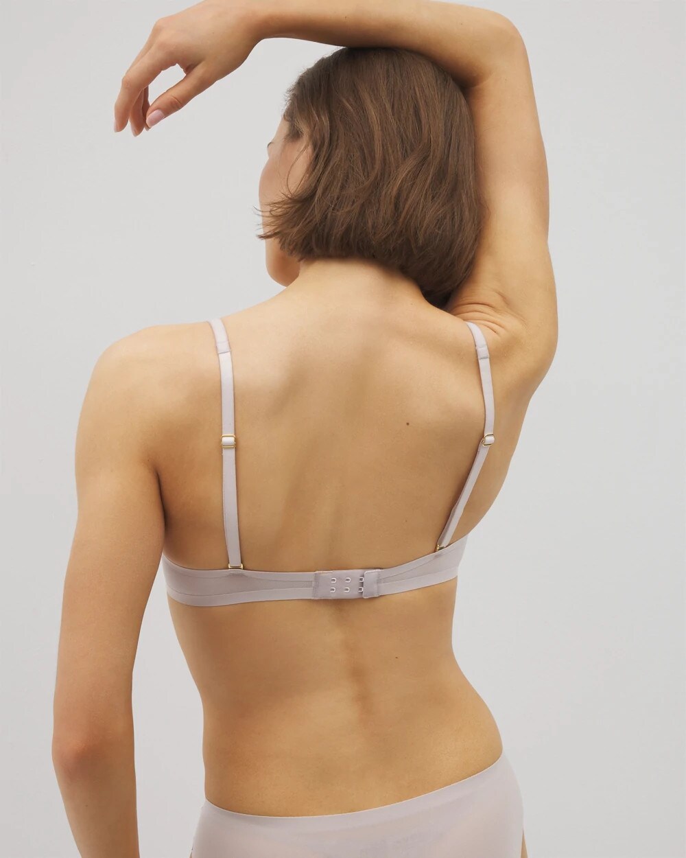 GRAY GLASS Plunge Bra with Lace