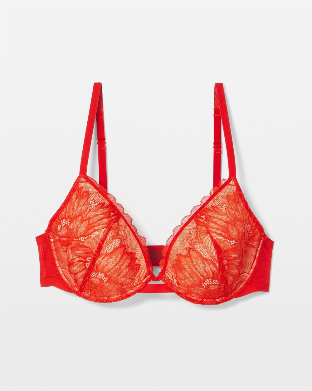FEELIN POPPY Plunge Bra with Lace