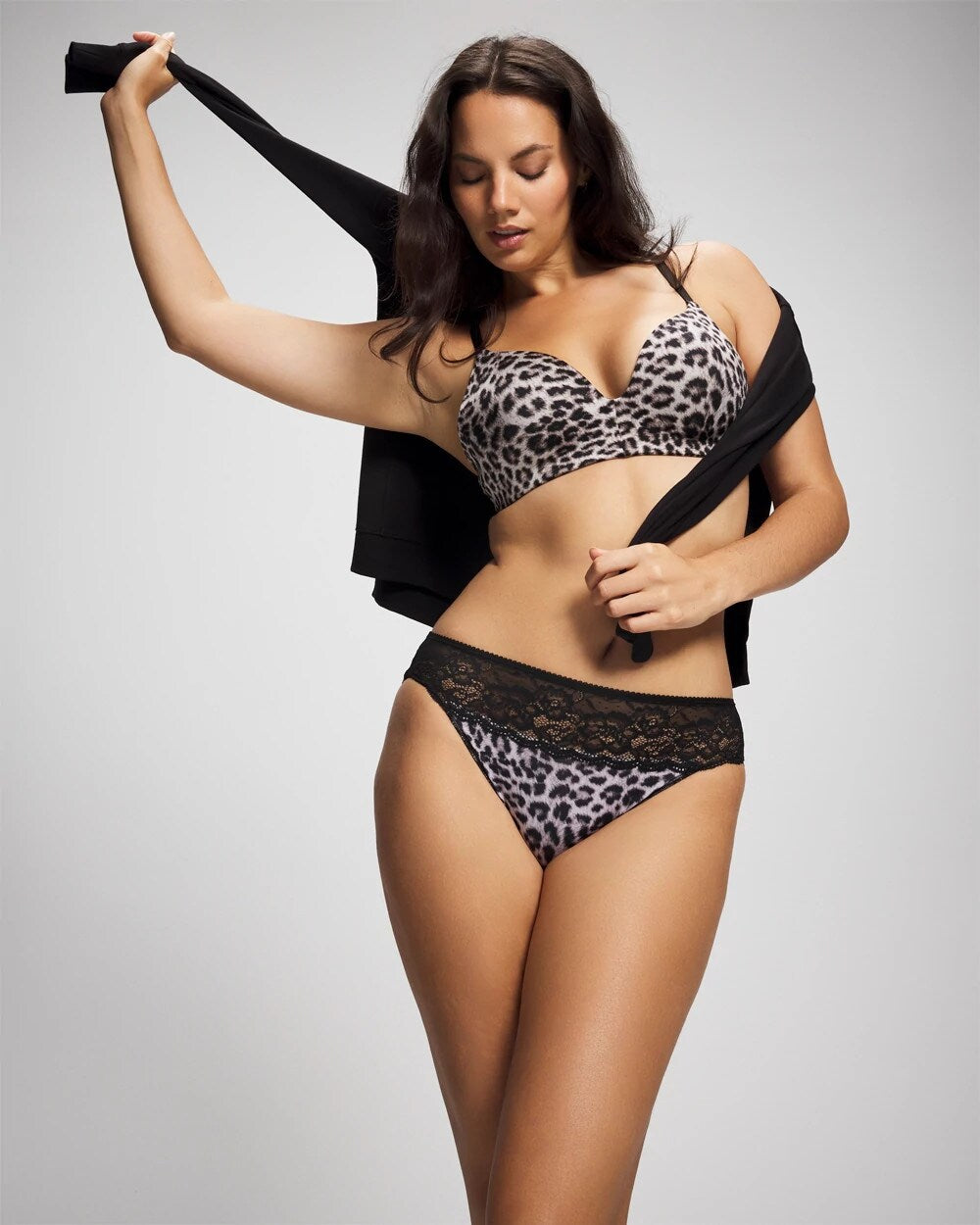 DIVINE LEOPARD MINI TAUPE Wireless Push-Up Bra