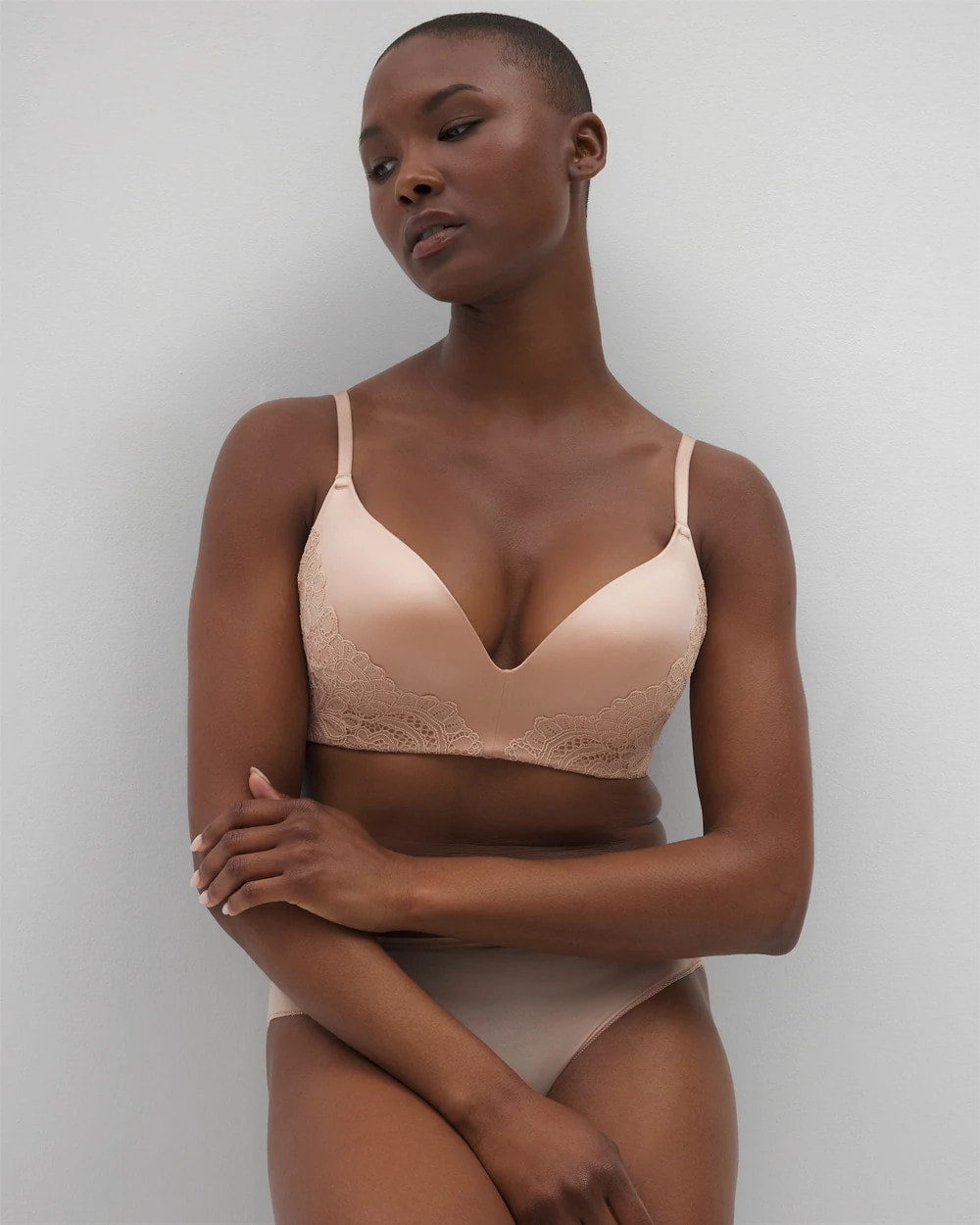 HUSH Wireless Lace Push-Up Bra