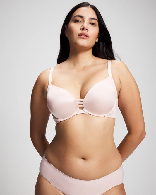 PRETTY PINK Push-up Plunge Bra