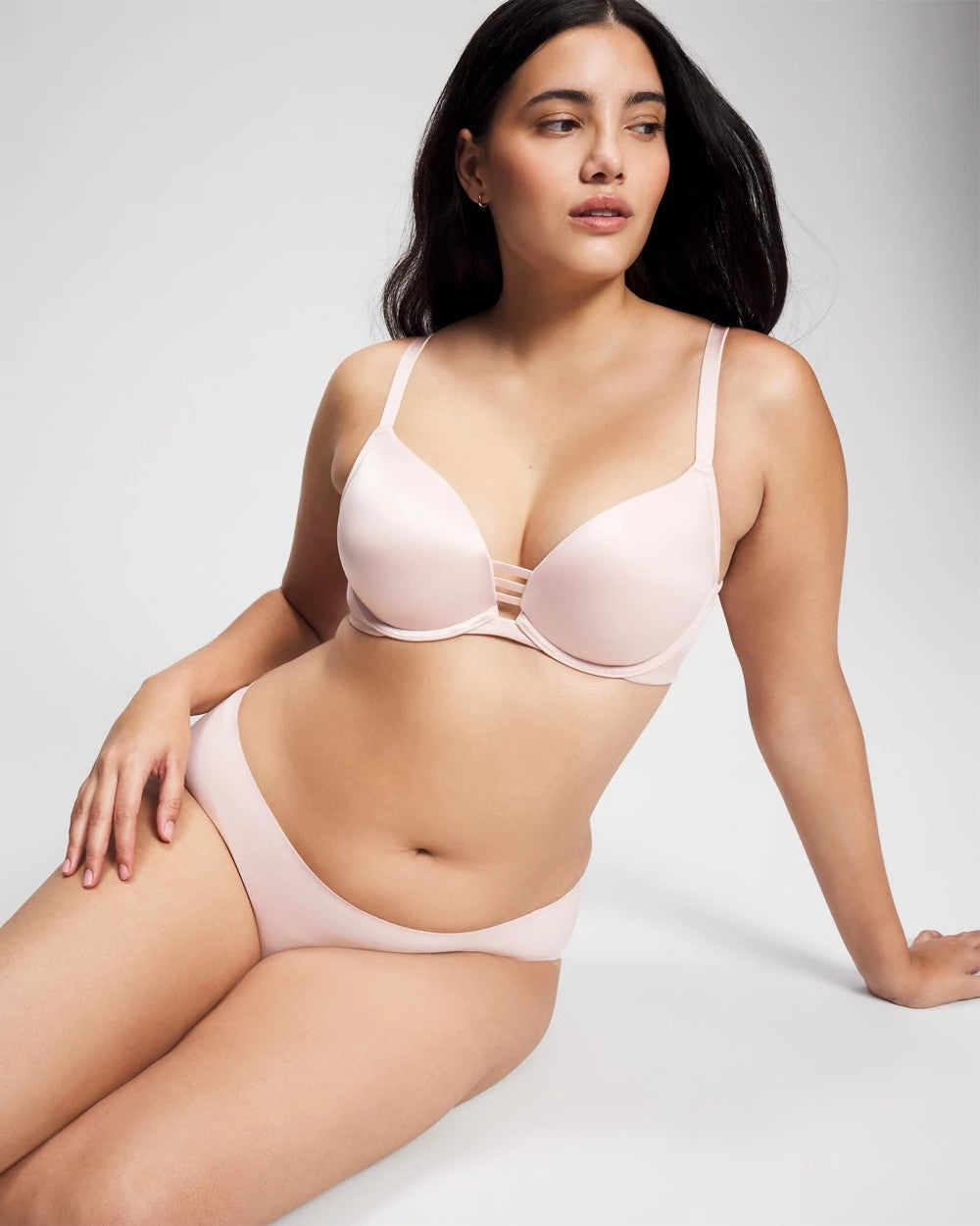 PRETTY PINK Push-up Plunge Bra