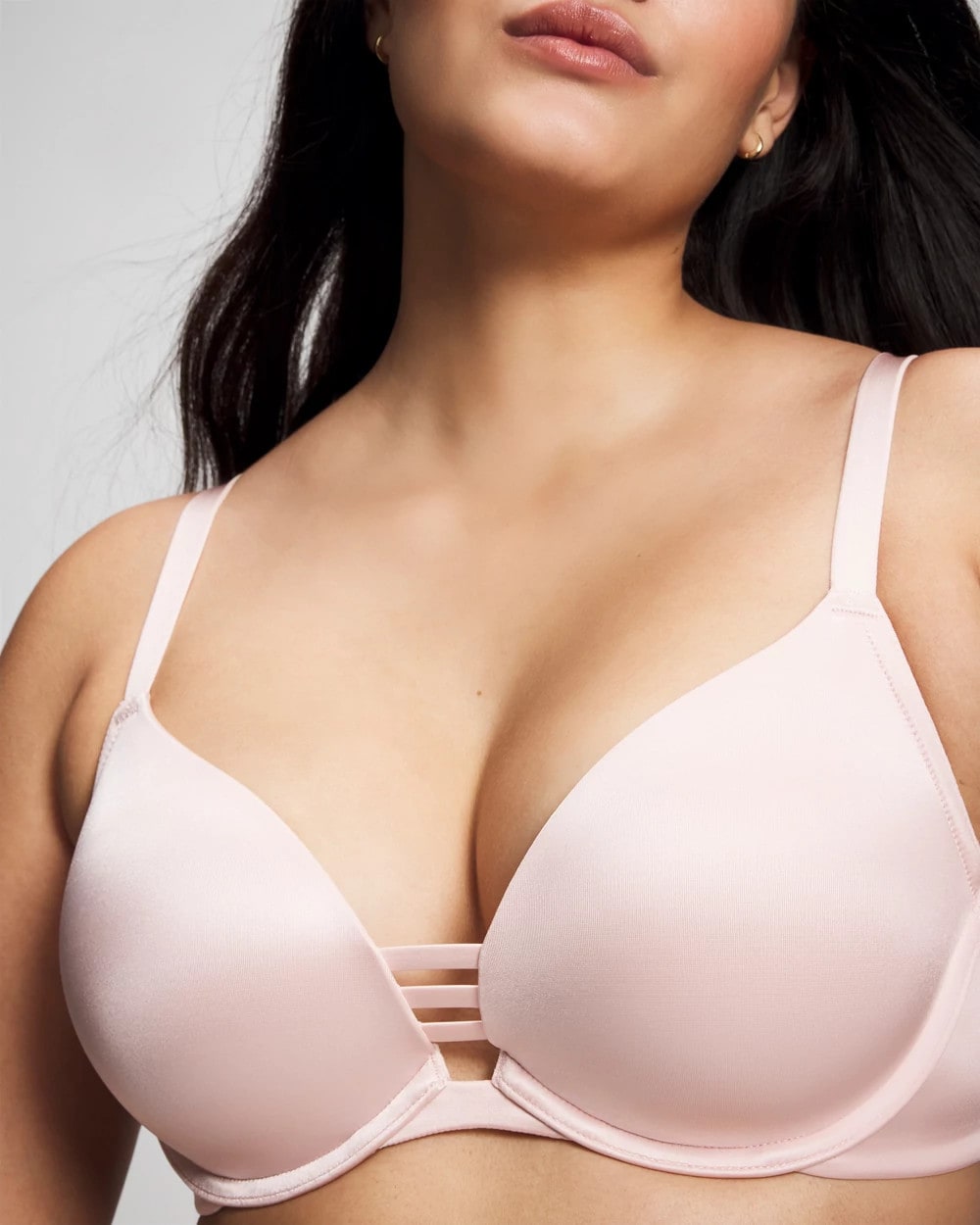 PRETTY PINK Push-up Plunge Bra