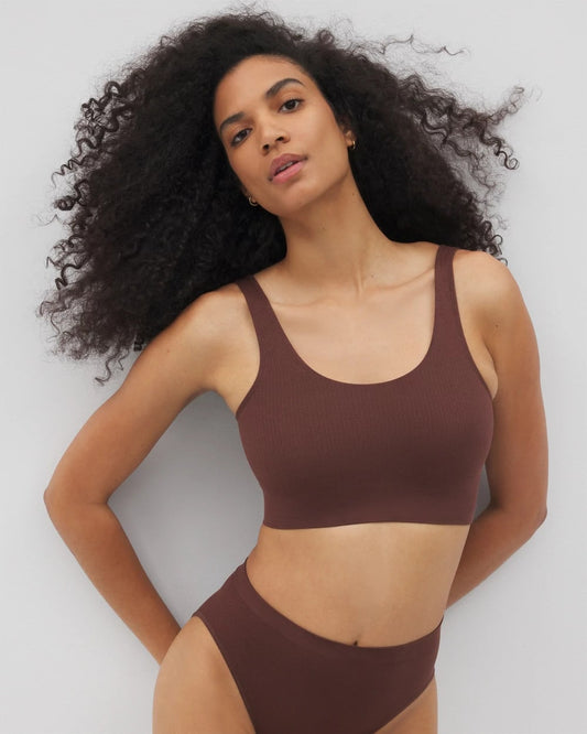 MOCHA Seamless Rib Bralette