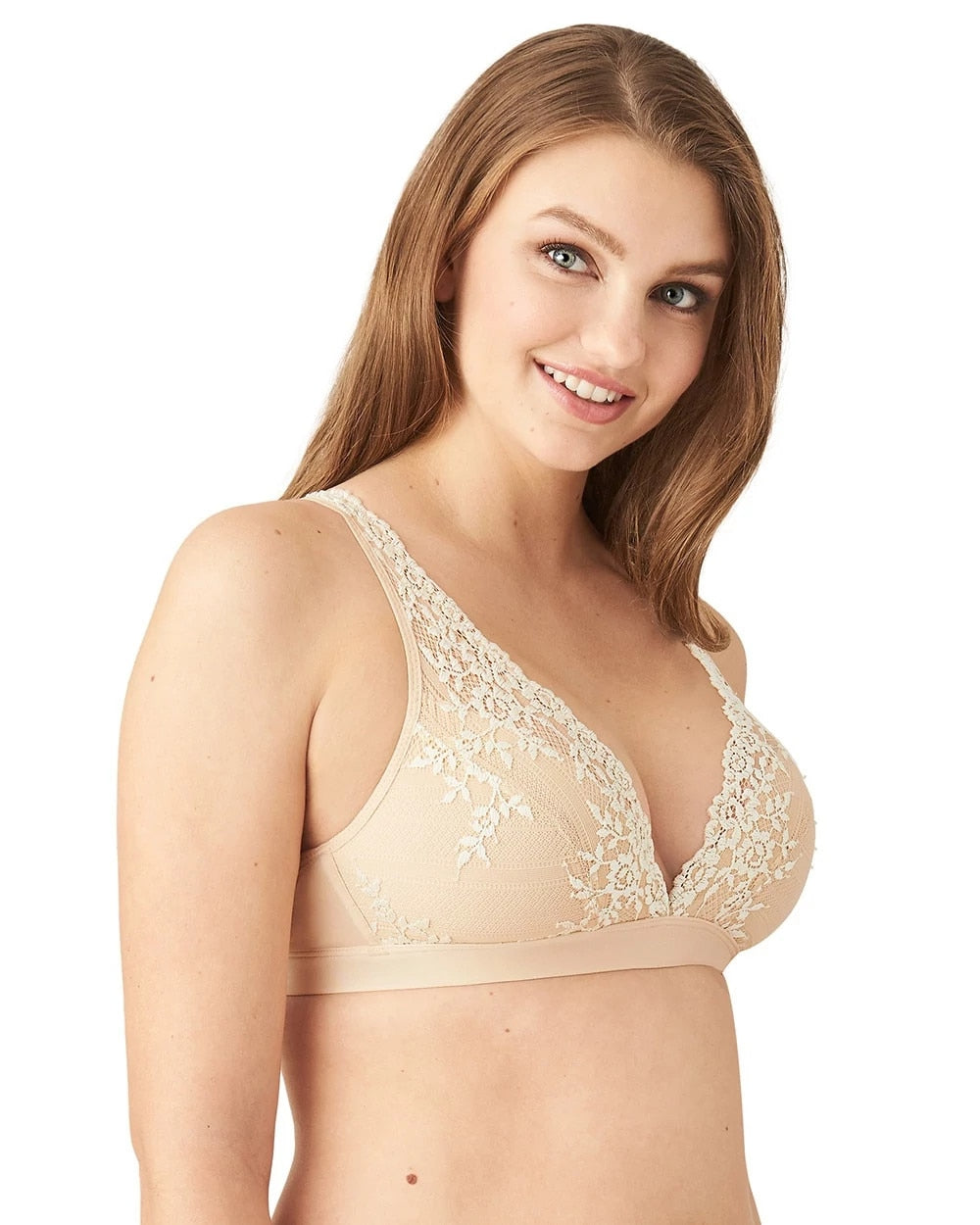 NATURALLY NUDE/IVORY Embrace Lace Soft Cup Bra