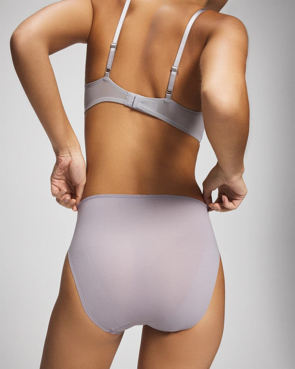 MOONSTONE High-Leg Panty with Sensuous Embroidery
