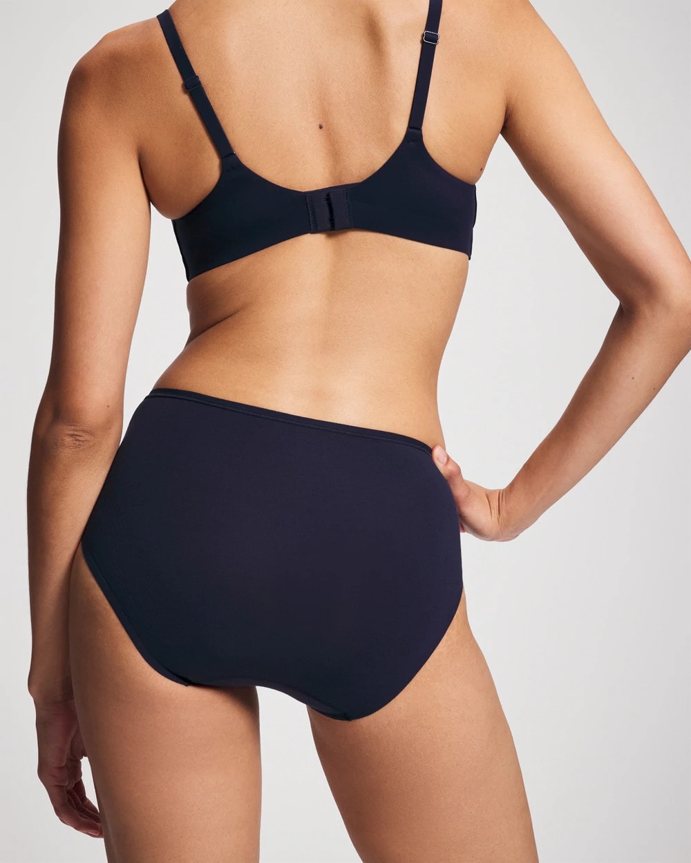 NIGHTFALL NAVY Cotton High Leg Panty