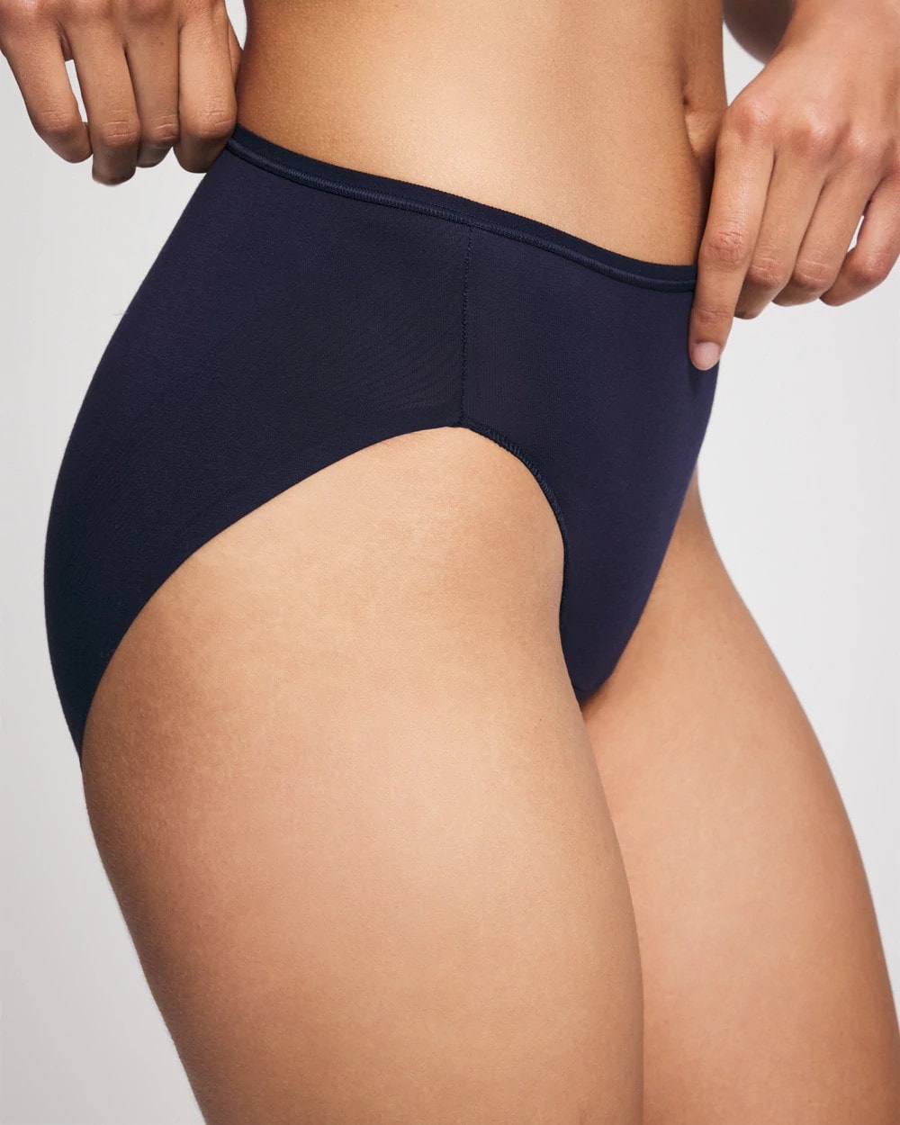 NIGHTFALL NAVY Cotton High Leg Panty