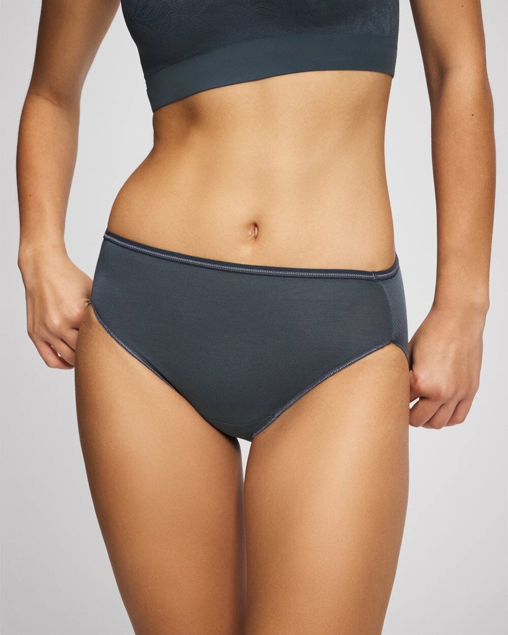 PETROL Cotton High Leg Panty