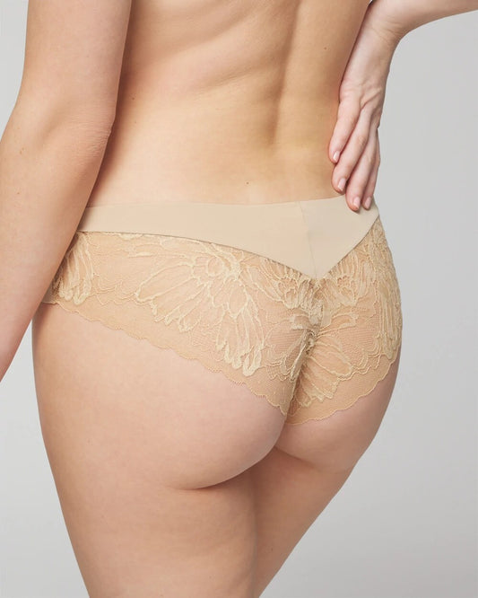 WARM AMBER Cheeky Hipster Panty with Lace Back