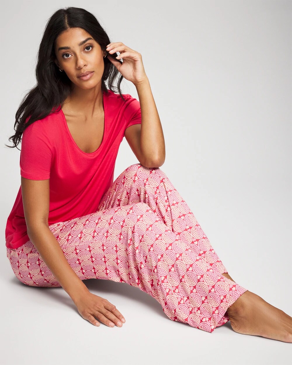 TRUE LOVE HEARTS DESIRE Short Sleeve + Pant Pajama Set