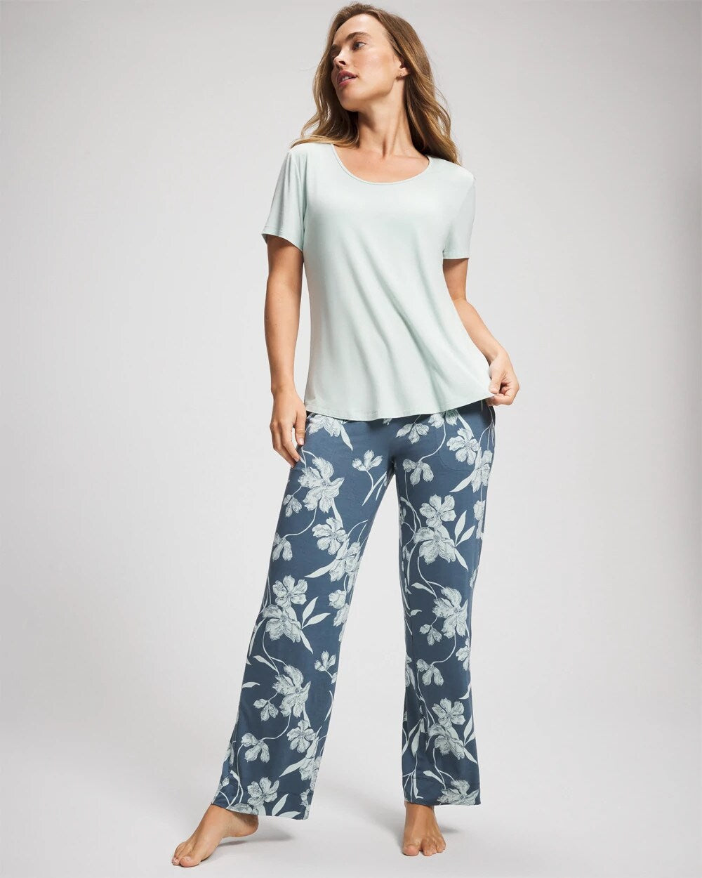 REFLECTION BLOOMS TAP Short Sleeve + Pant Pajama Set