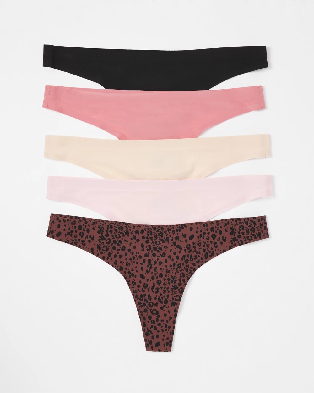 HOT SPOT MULTI PACK Soft Stretch Thong Panty 5 Pack