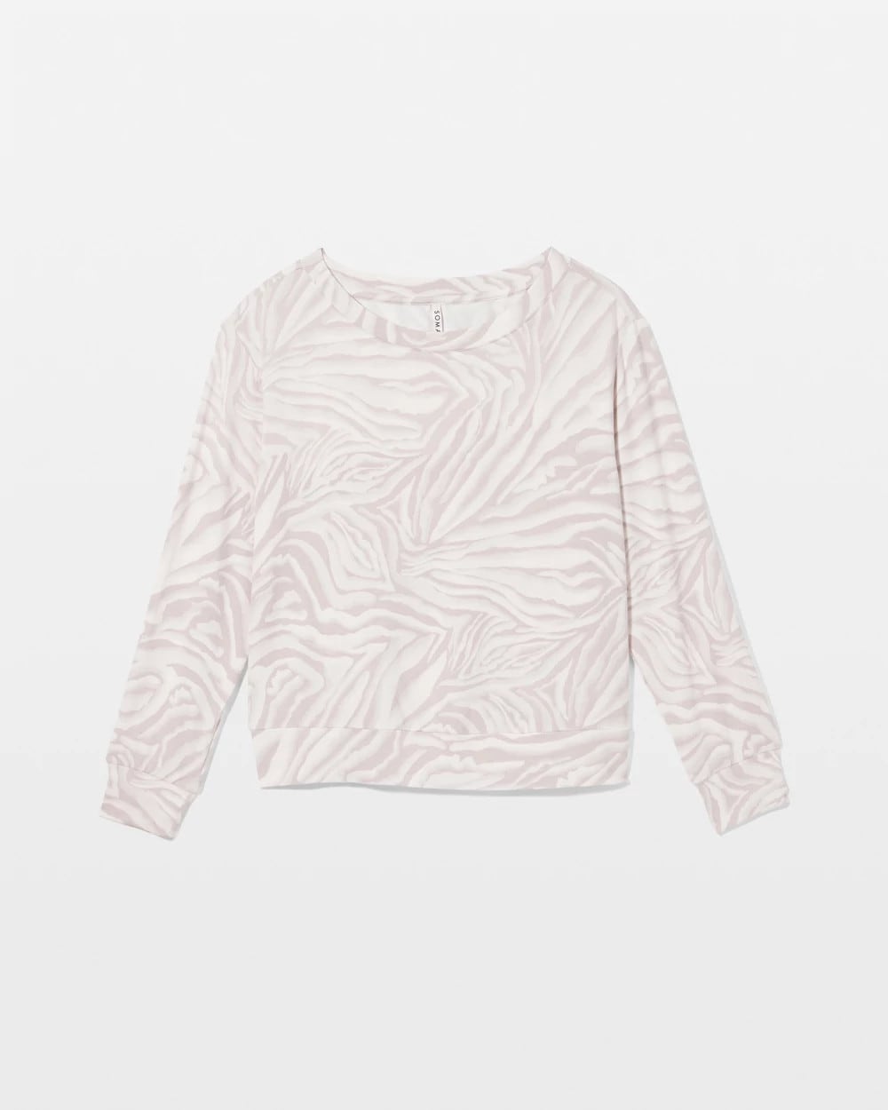ZEBRA ZEN GRAY GLASS Long-Sleeve Pajama Top