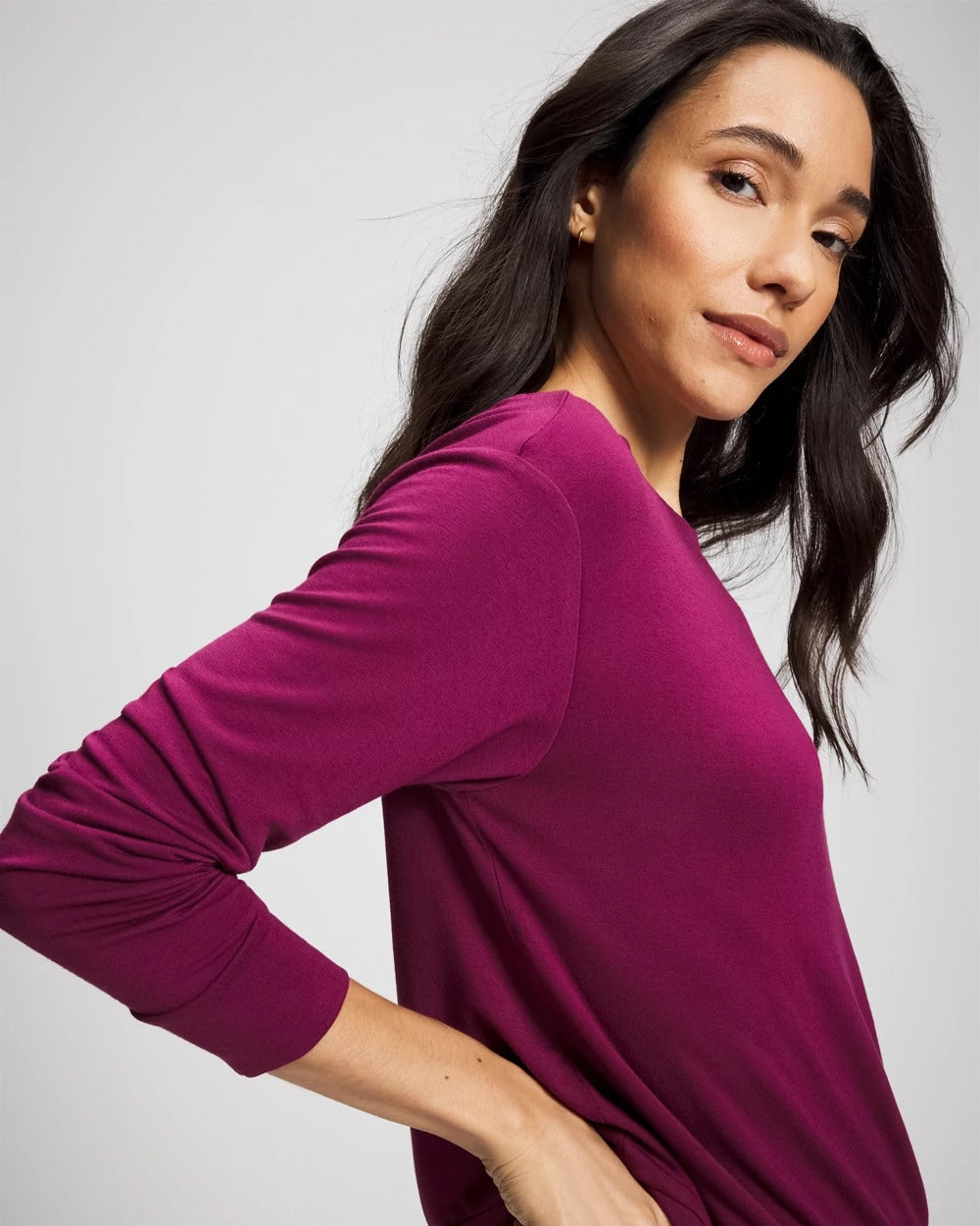 POMEGRANATE WINE Long-Sleeve Pajama Top