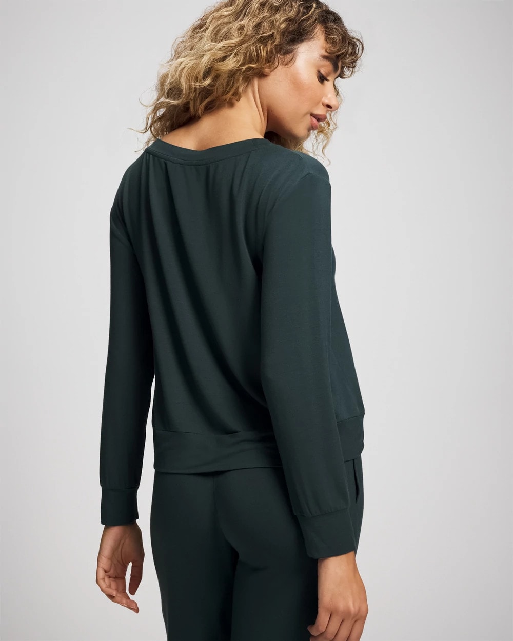 GREEN JOLIE Long-Sleeve Pajama Top