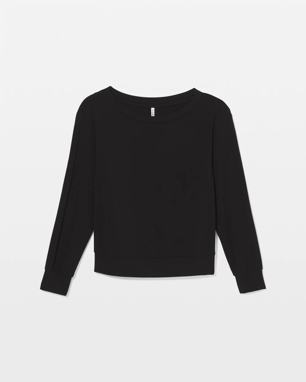BLACK Long-Sleeve Pajama Top