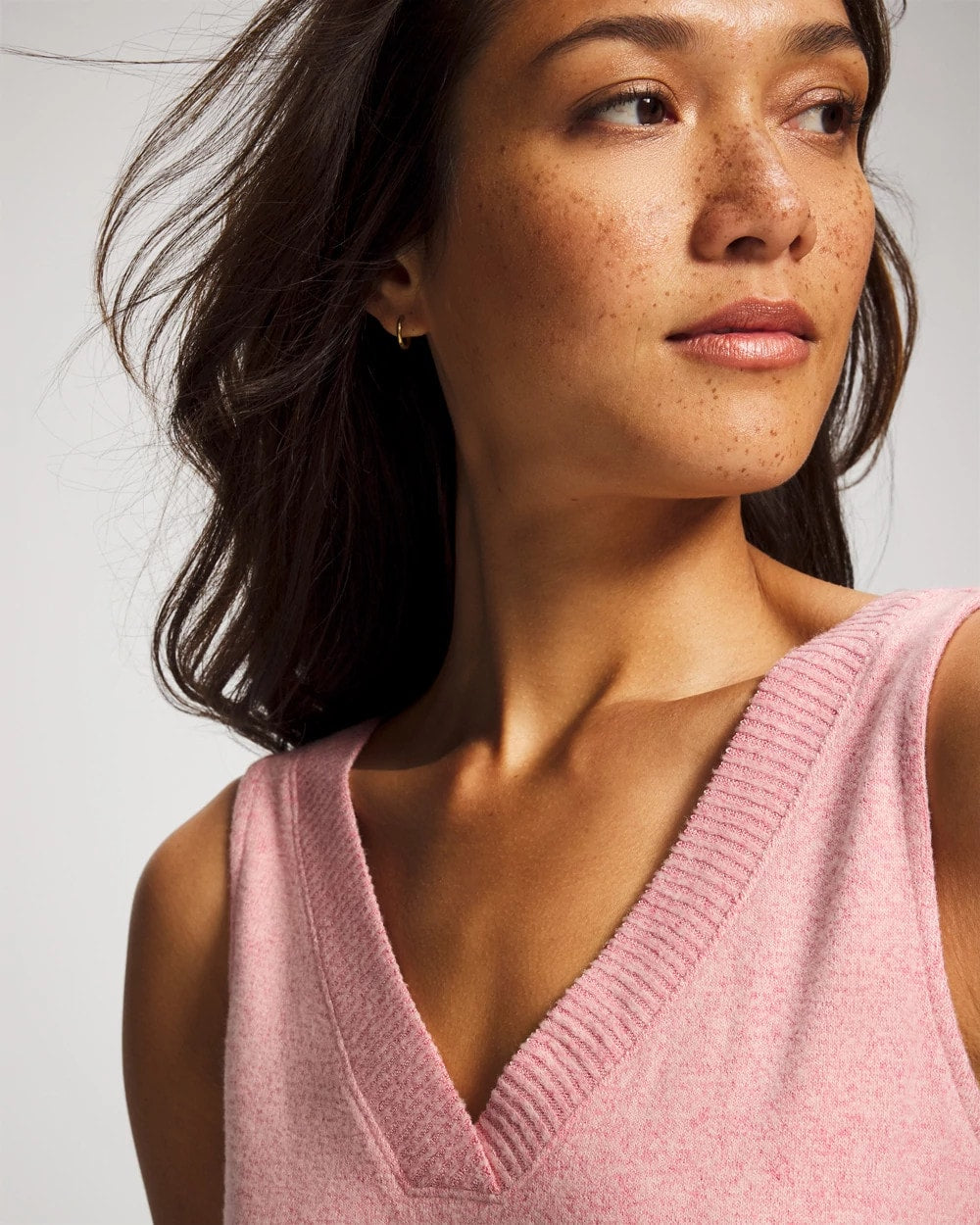 CAMEO PINK/DUSTY ROSE V-Neck Pajama Tank