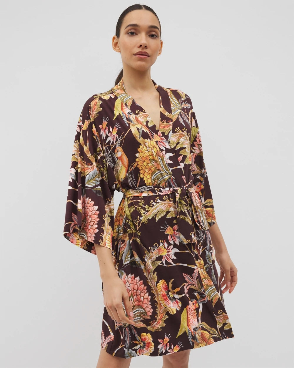 PARROT-DISO PLUME G PLUM Short Robe
