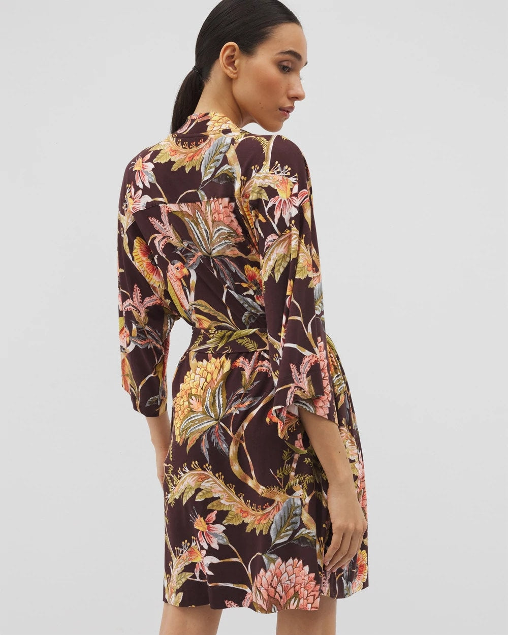 PARROT-DISO PLUME G PLUM Short Robe