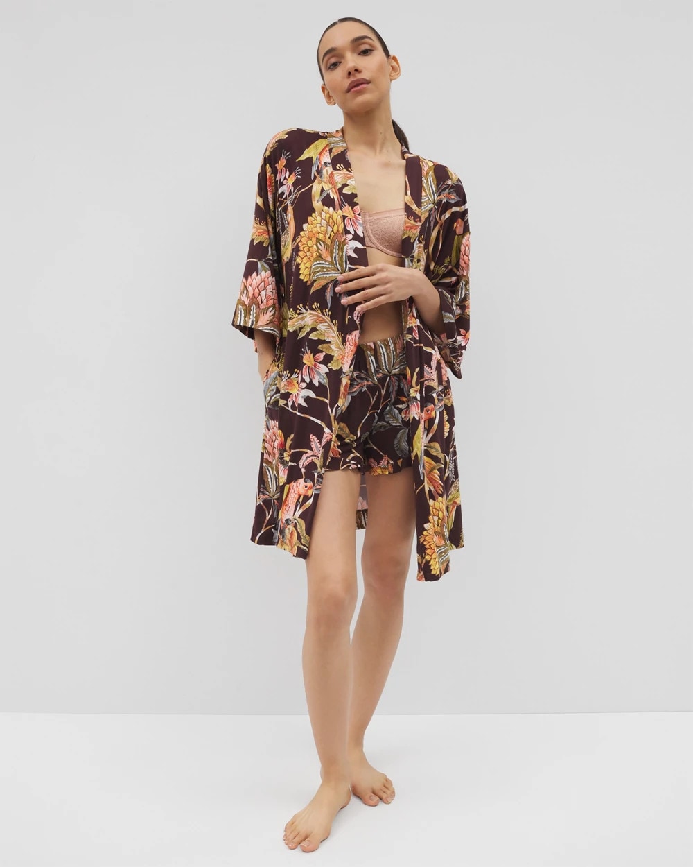 PARROT-DISO PLUME G PLUM Short Robe
