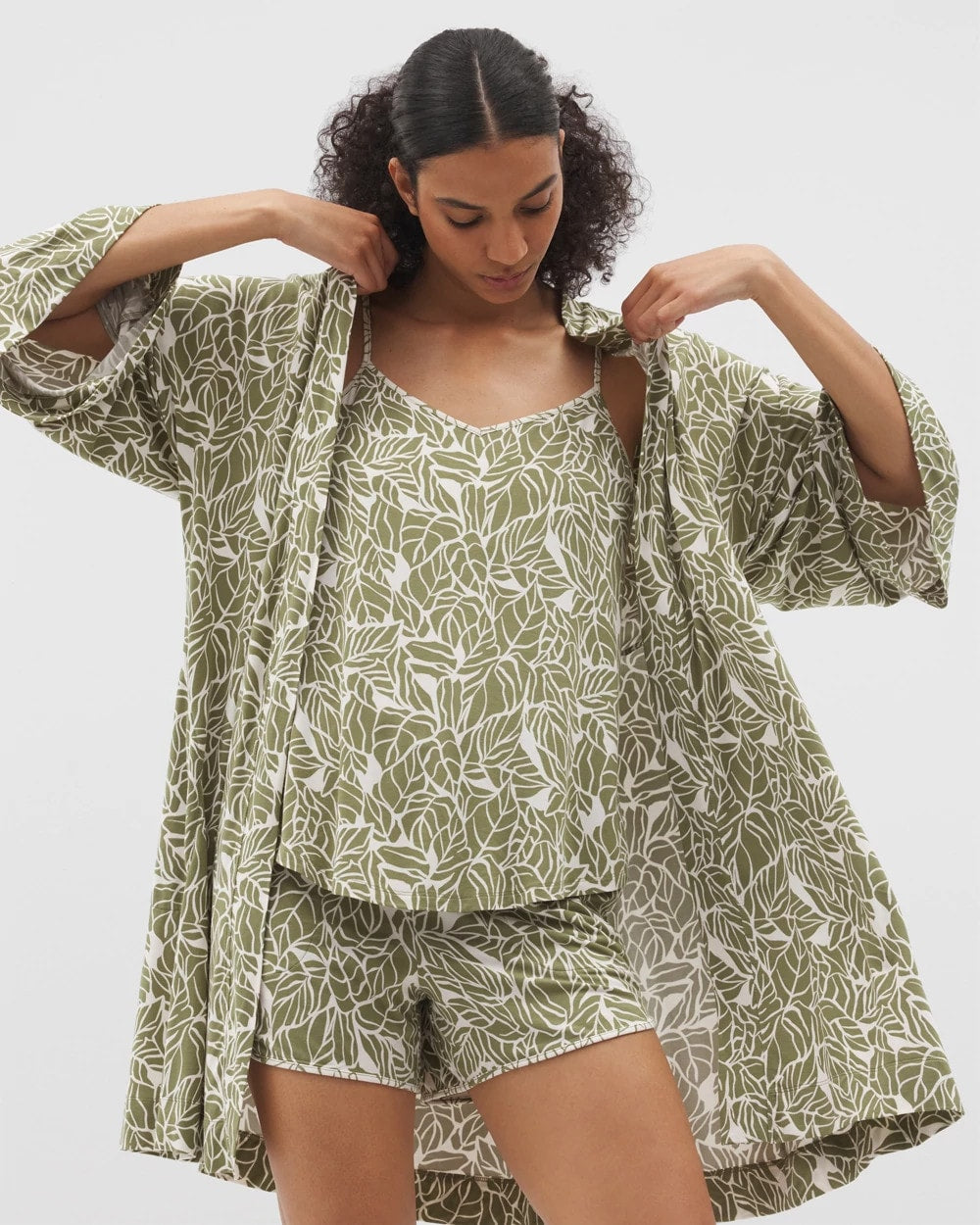 PALMTASTIC VETIVER/CHAMP Short Robe