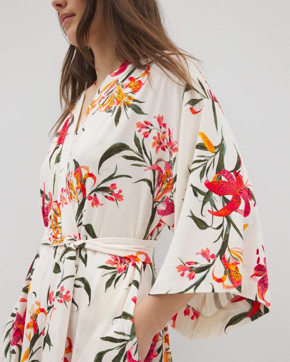 LE TIGRE FLORA CHAMPAGNE Short Robe
