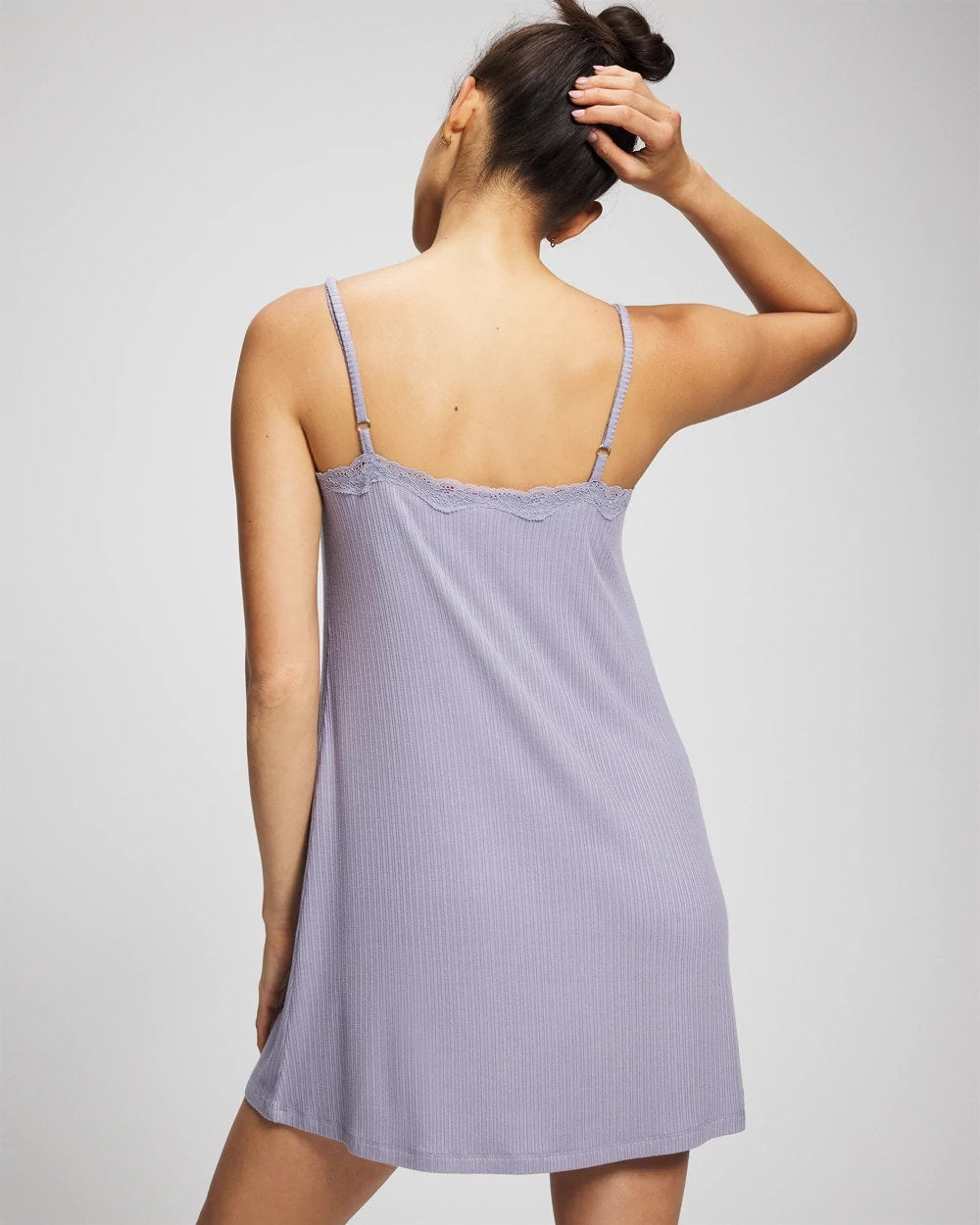 LAVENDER CLOUD Pointelle Chemise
