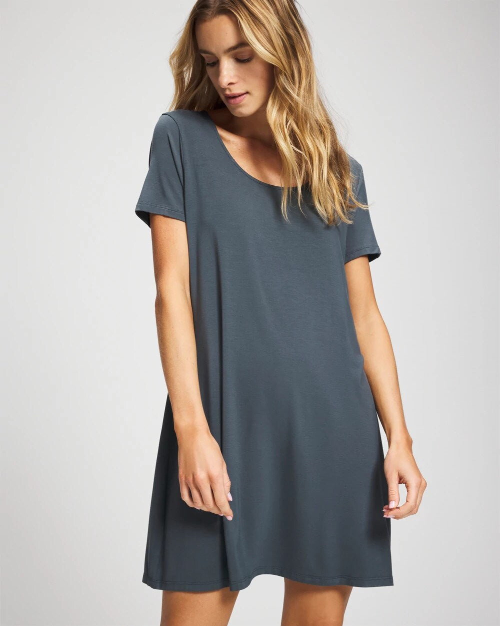 PETROL Short Sleeve Scoop Neck Sleepshirt