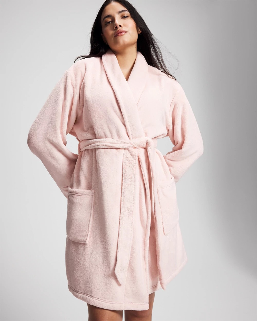 PRETTY PINK Plush Short Robe