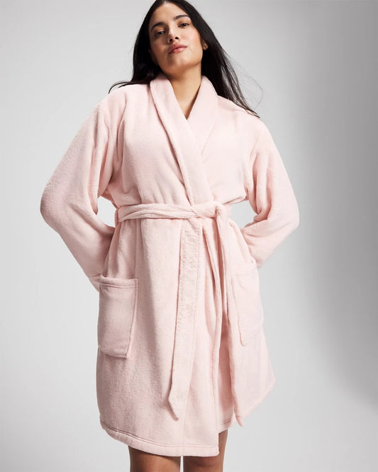 PRETTY PINK Plush Short Robe