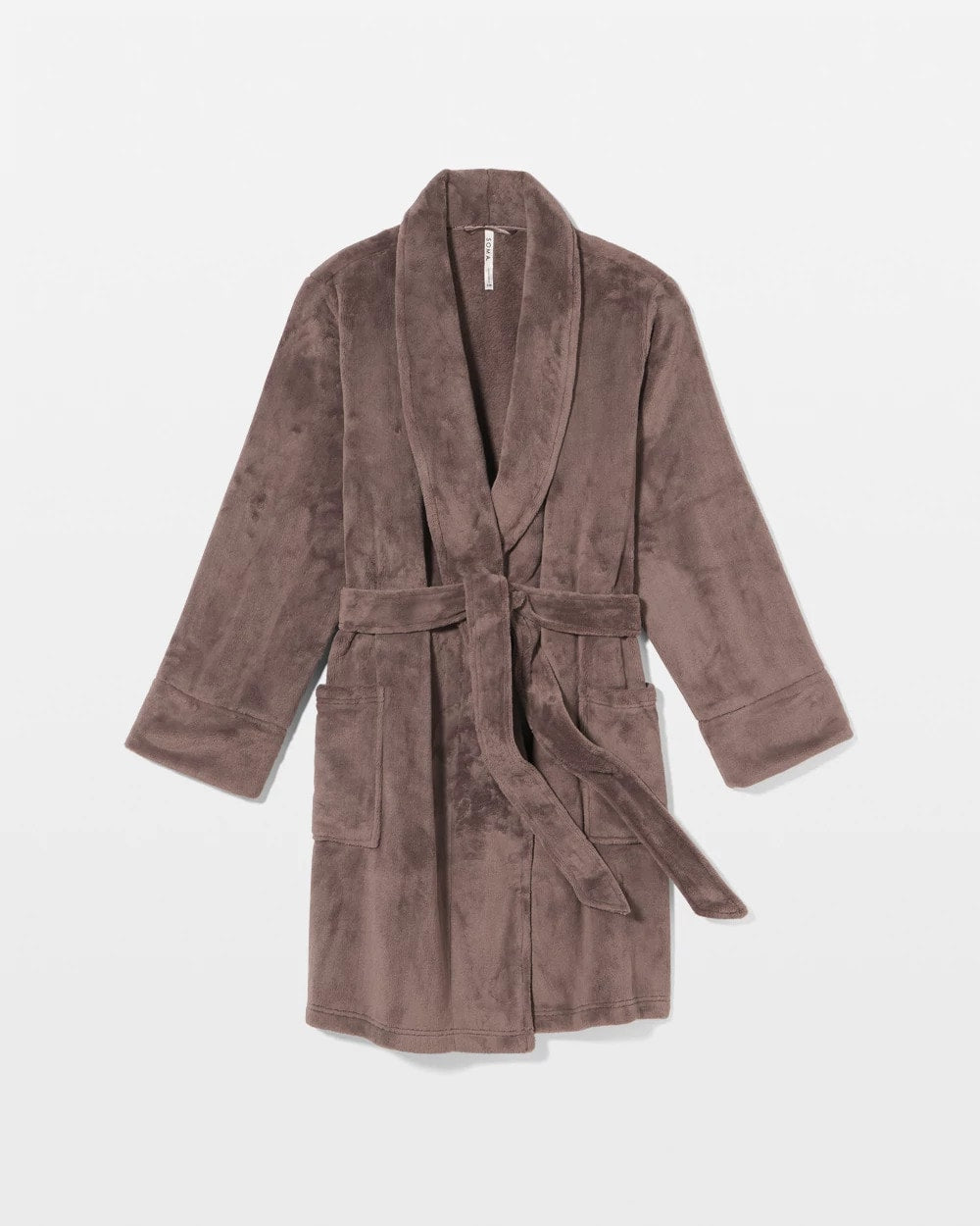 DARK TAUPE Plush Short Robe