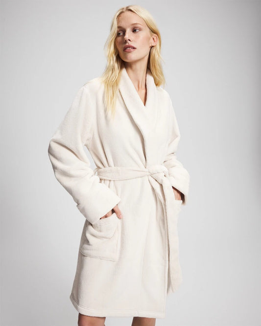 CHAMPAGNE DREAMS Plush Short Robe