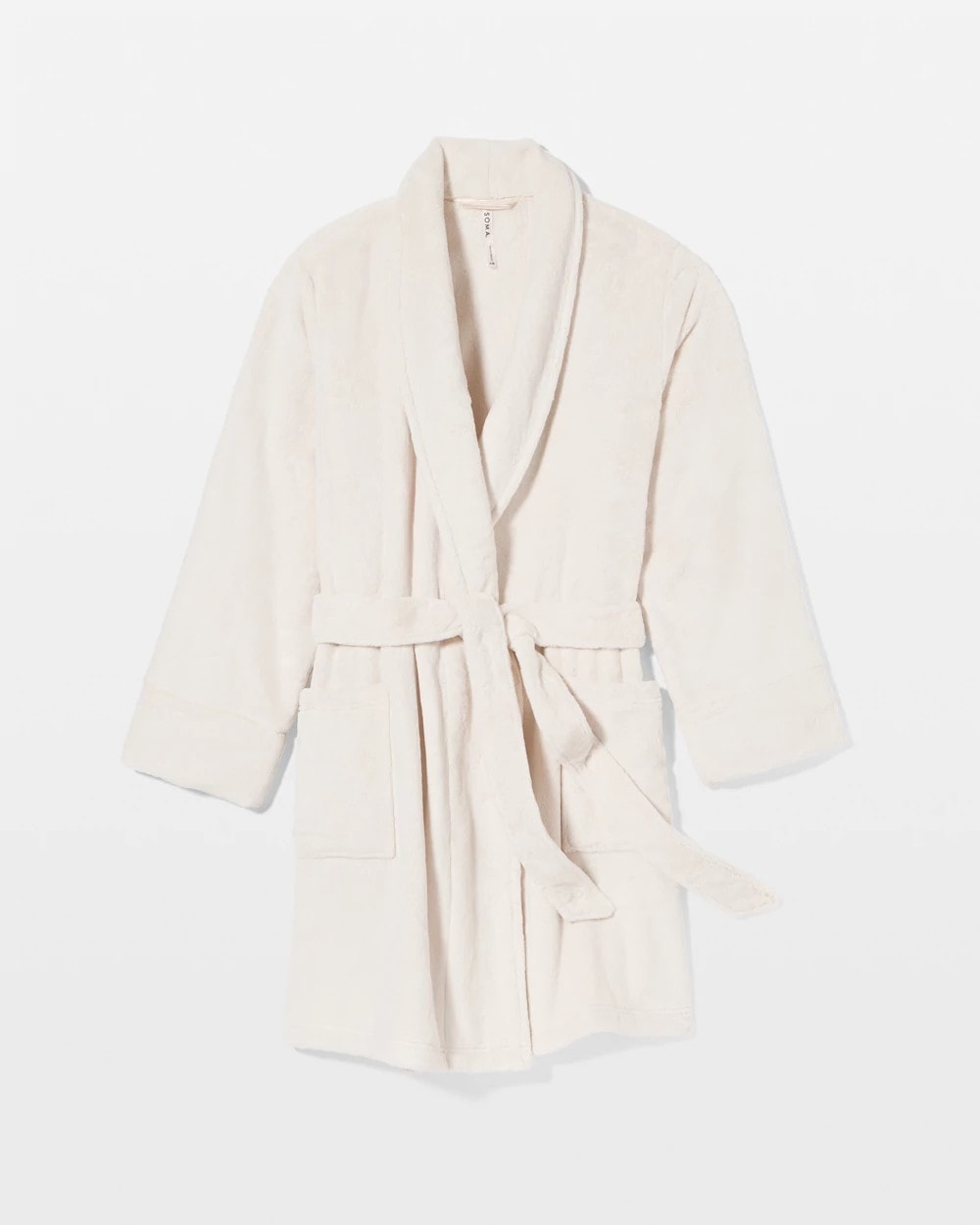 CHAMPAGNE DREAMS Plush Short Robe