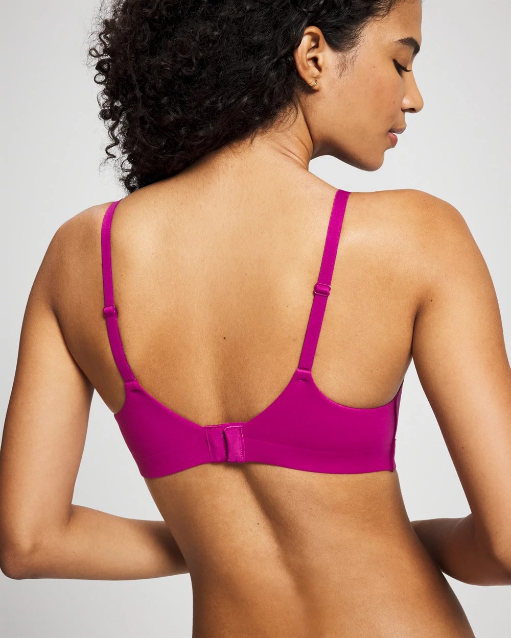 MAGENTA ORCHID Wireless Bra with Lace