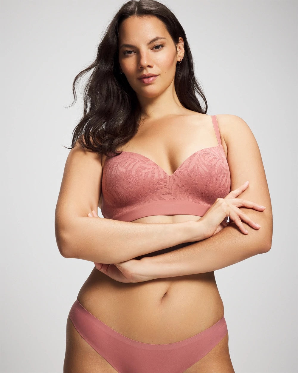 CLAY ROSE Wireless Bra with Lace