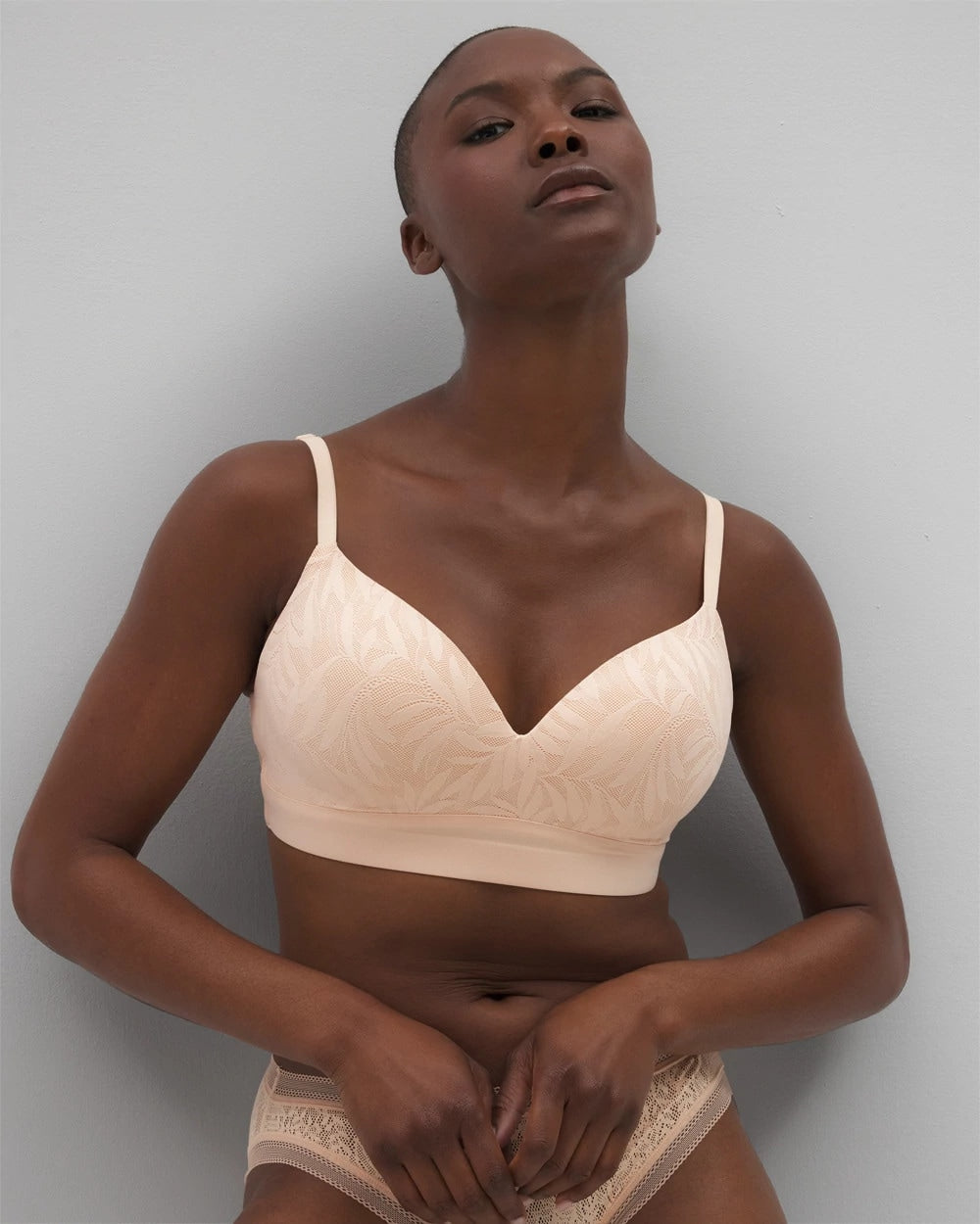 PEACH PARFAIT Wireless Bra with Lace