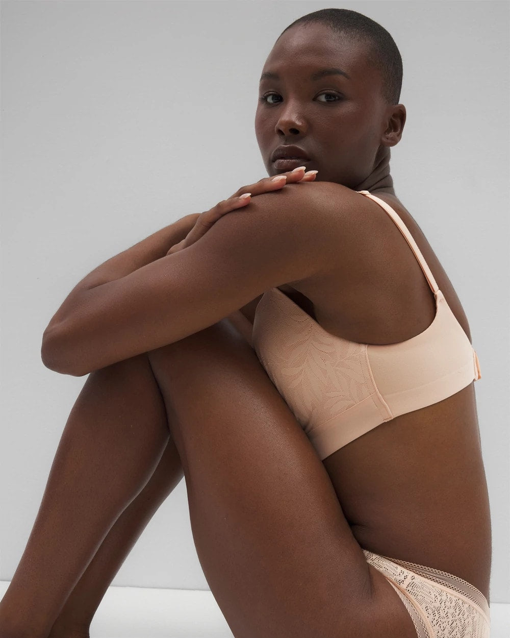 PEACH PARFAIT Wireless Bra with Lace