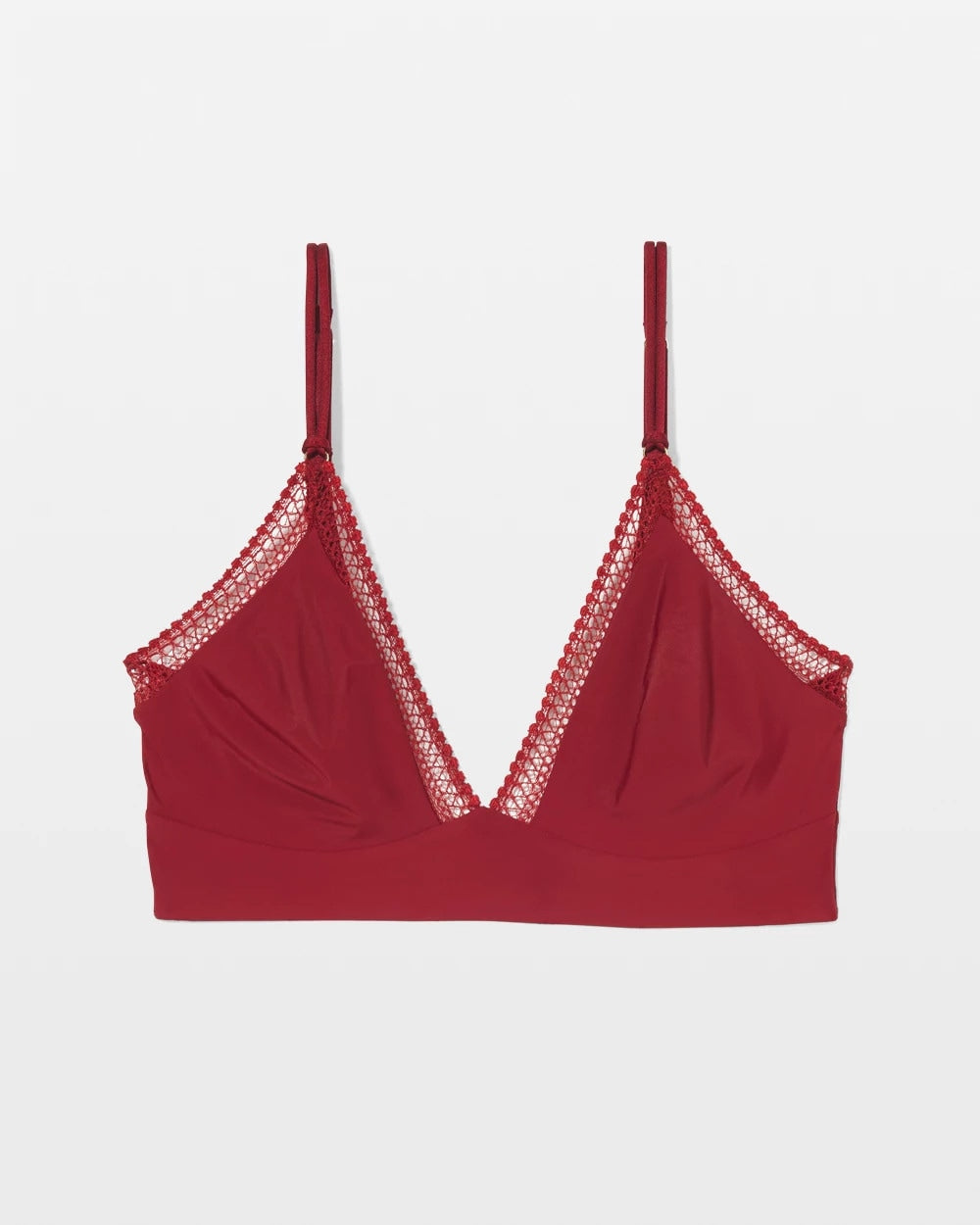 FIRST KISS Geo Lace Trim Bralette