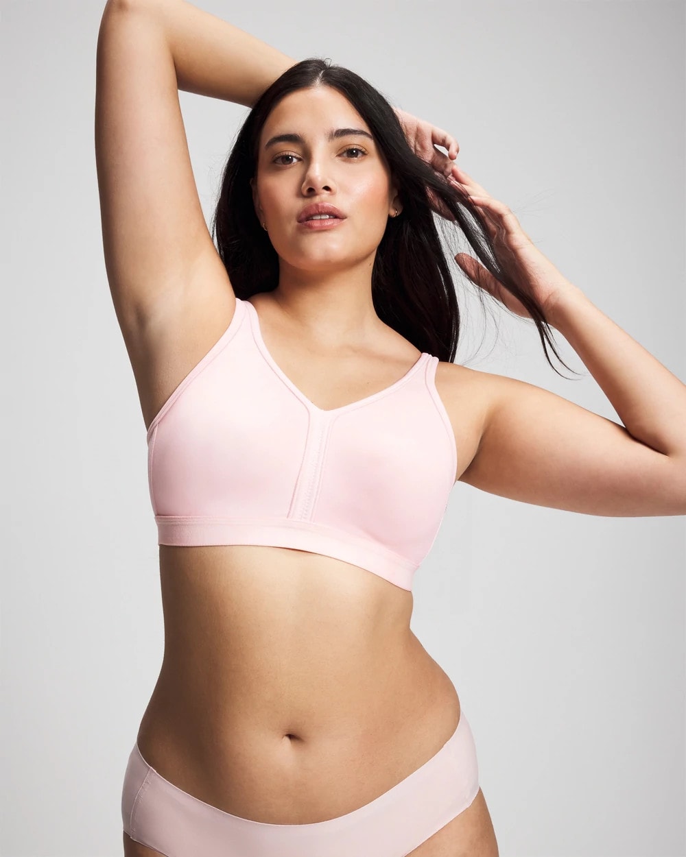 PRETTY PINK Wireless Unlined Full Coverage Bra
