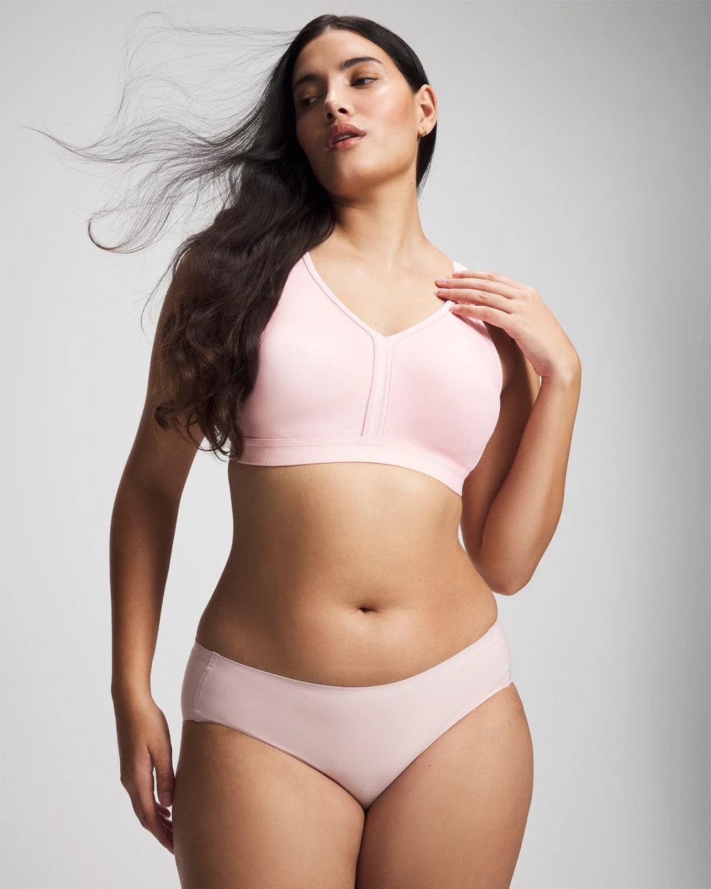 PRETTY PINK Wireless Unlined Full Coverage Bra