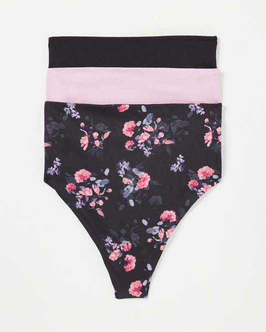 AMETHYST BLUSH MULTIPACK High-Waist Thong Panty 3 Pack
